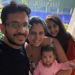 Aman Gupta with his family